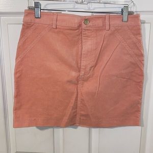 Orange mini skirt
